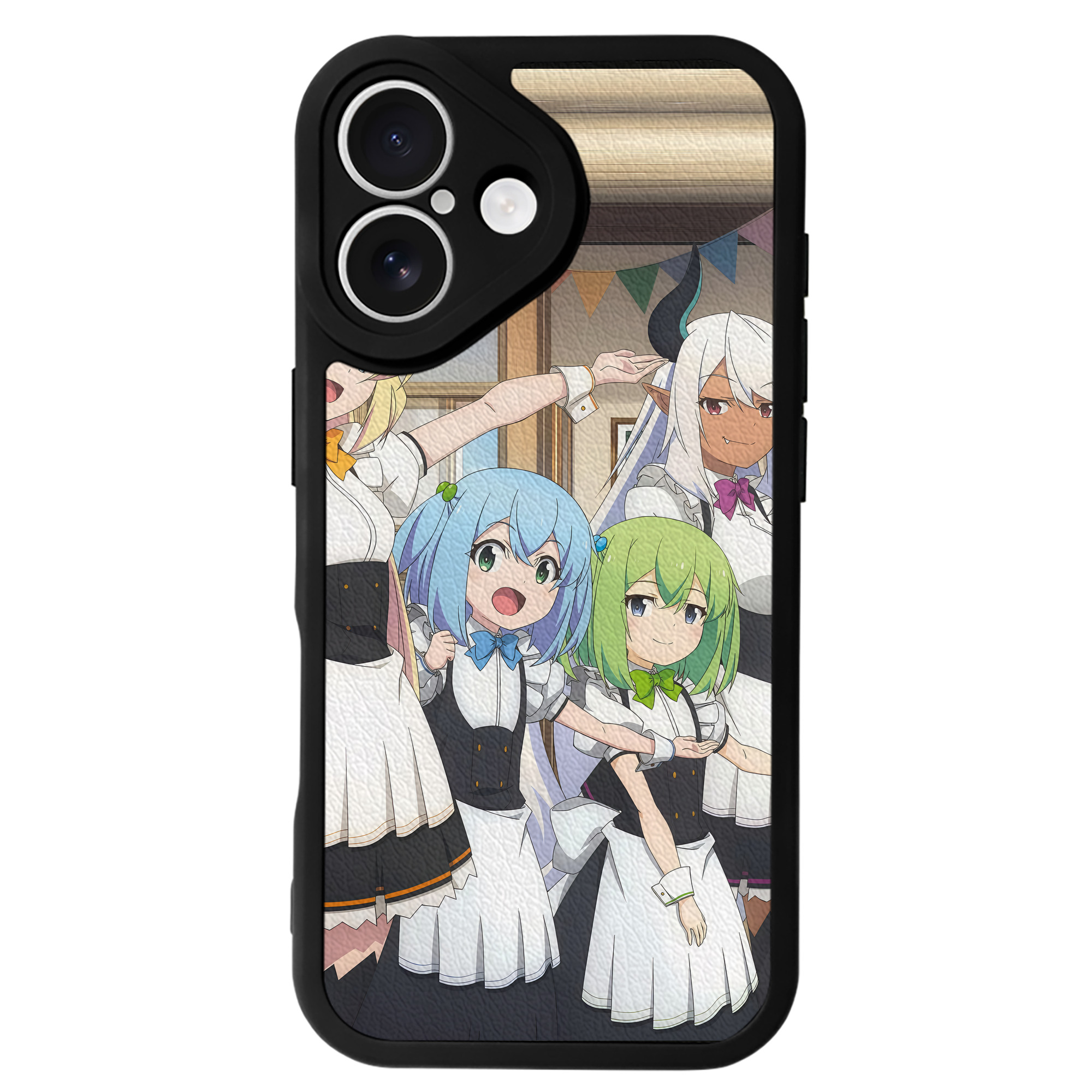 （画像用） 転スラ Regarding Reincarnated to Slime 【iPhone 16シリーズ対応】シリコンスマホケース（レザー調） 材質：シリコン